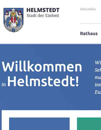 TYPO3 Projekt von Ideengeist - Stadt Helmstedt